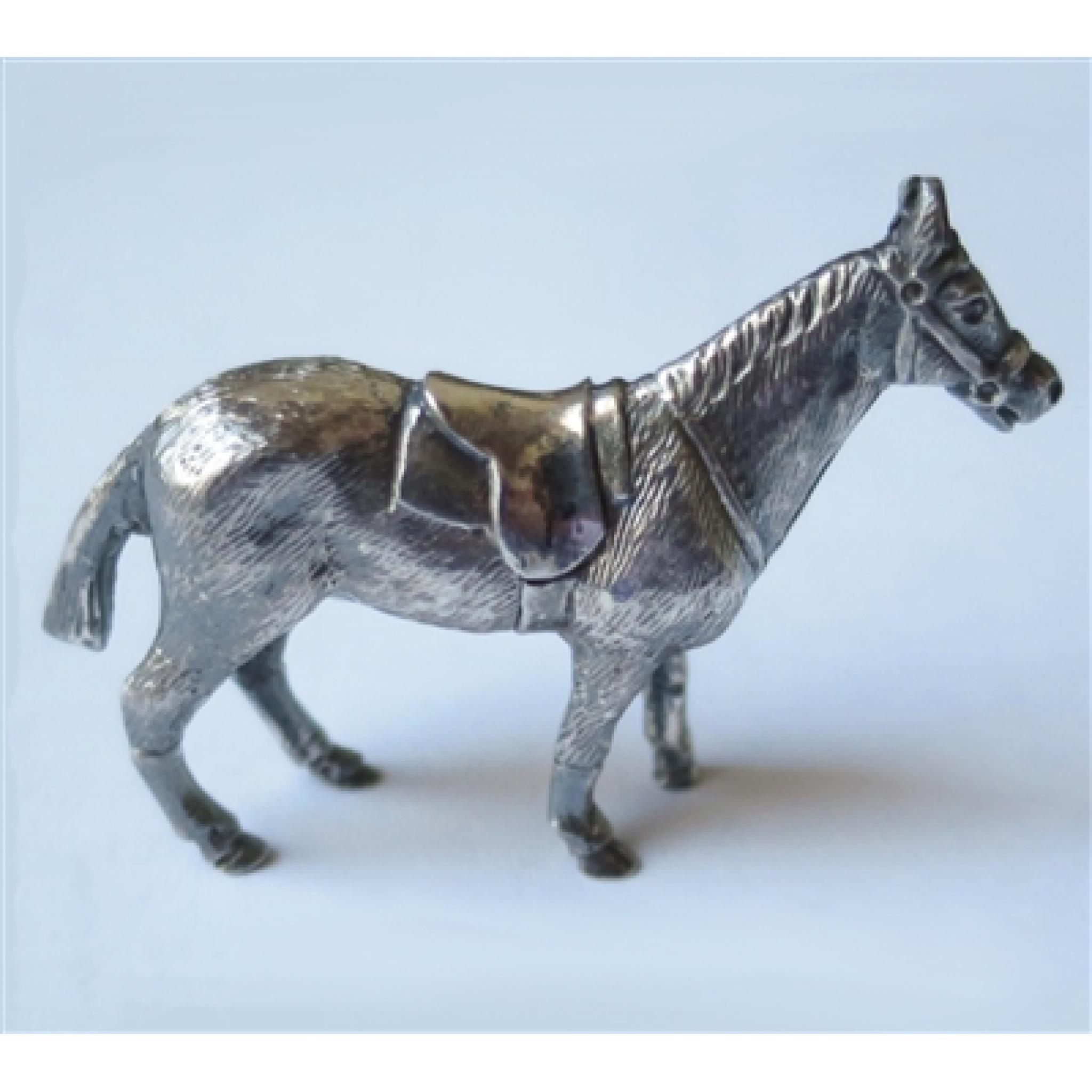 Silver horse figurine Hallmarked