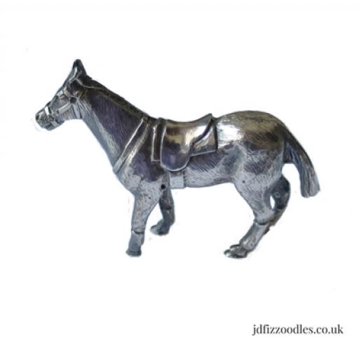 Silver horse figurine Hallmarked