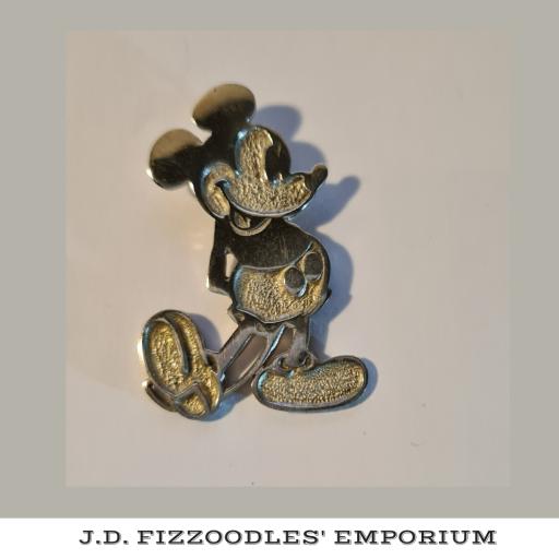 Collectable Vintage Sterling Silver Mickey Mouse Pendant